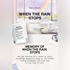 MAISON MARGIELA When The Rain Stops Replica Bougie Scented Candle